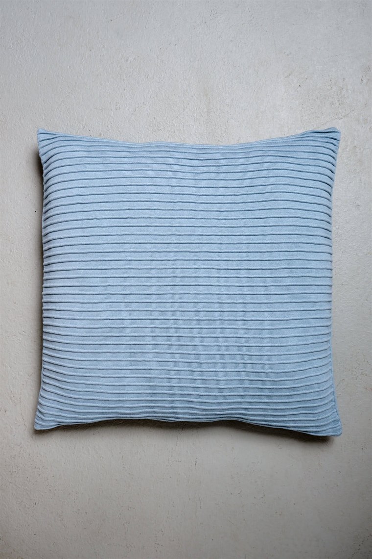 Peraluna Free Pillow %100 Organik Pamuk Triko Yastık Açık Mavi