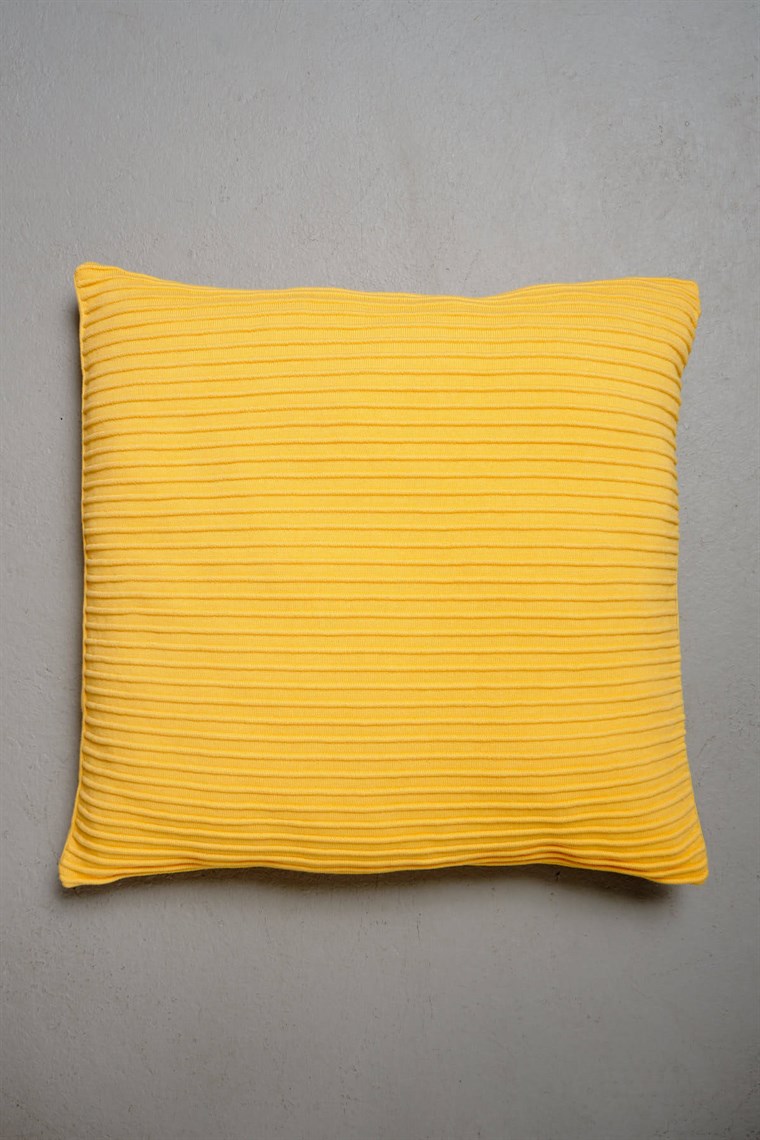 Peraluna Free Pillow %100 Organik Pamuk Triko Yastık Sarı